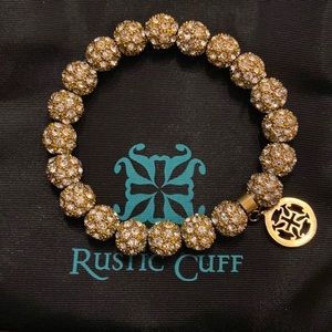 Rustic Cuff Sparkly “ Emerson” Disco Ball Bracelet